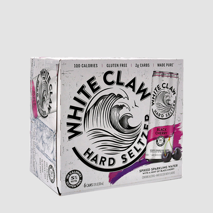 White Claw Hard Seltzer Can Black Cherry