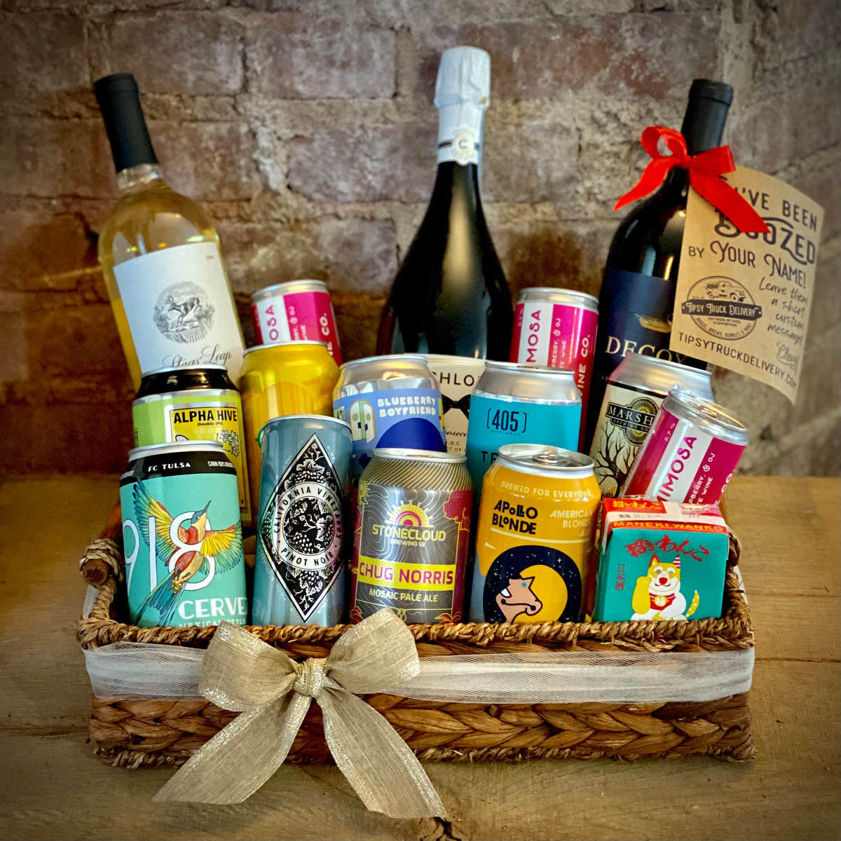 Craft Beer Gift Basket, Cheers For Beers Gift Box For Him