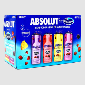 Absolut Ocean Spray Cranberry & Vodka Variety (8-pack)