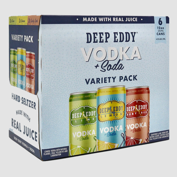 Deep Eddy Vodka & Soda Variety (6-pack)