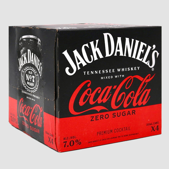 Jack Daniel's - Whiskey & Coke Zero (4-pack)