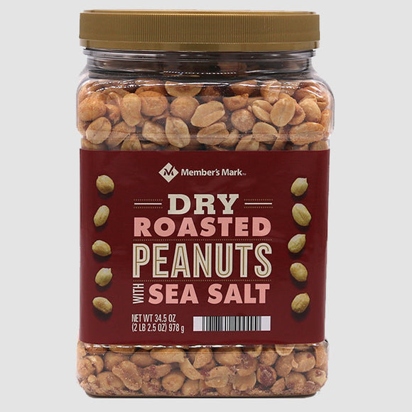 Dry-Roasted Peanuts with Sea Salt (34.5oz)
