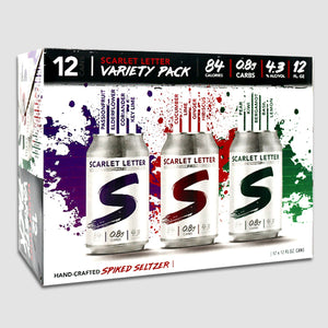 Scarlet Letter Spiked Seltzer Variety Pack (12-pack)